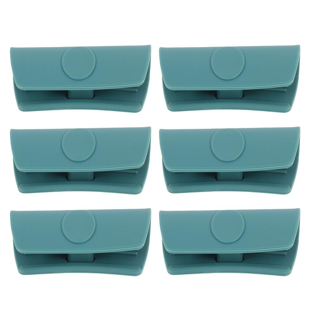 6Pcs Silicone Pot Handle Covers Heat Resistant Non Slip Sleeves Heat Proof Grip Covers for Pots Pans Woks Kitchen Safety Handle