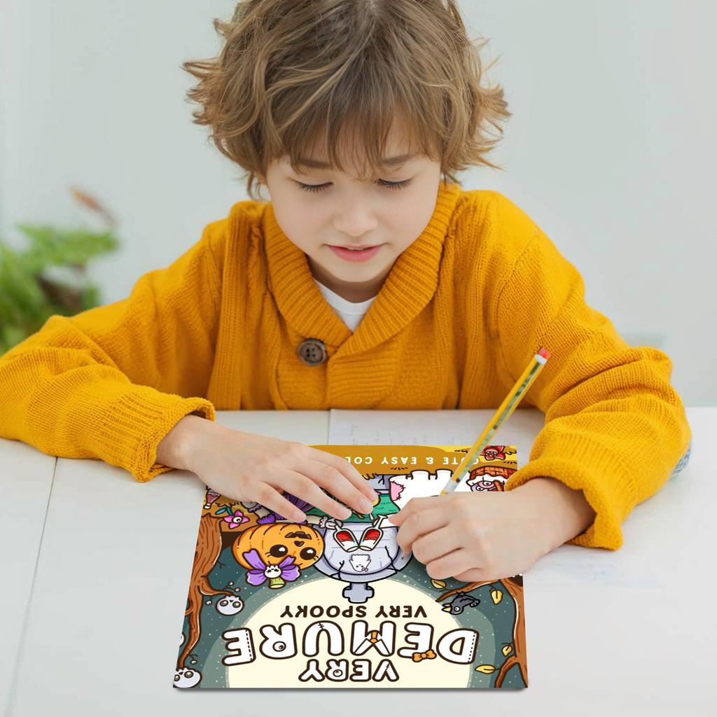 Halloween Coloring Book, Cute Drawing Book