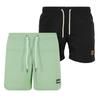Urban Classics Mens Block Swim Shorts (Pack of 2)