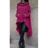 Damen Kapuze Sweatshirt Pulli With Long Asymmetric Hoodie And Cozy Sweater Design