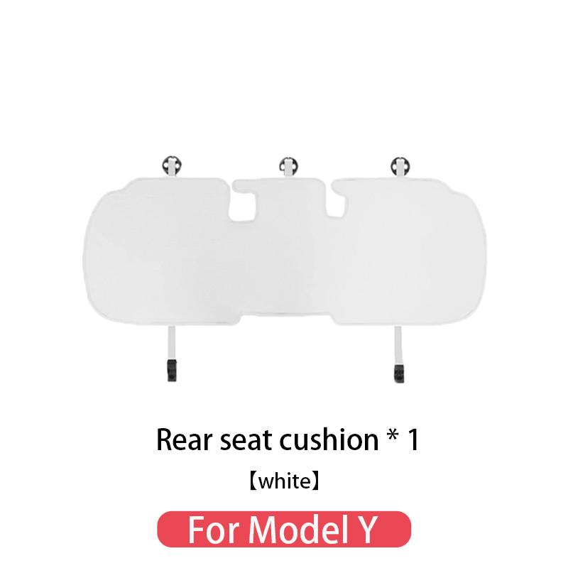 Ice Silk Seat Cover White For Tesla Model Y Model 3 2025-2018 Ventilation Heat Dissipation Stain Preventi Interior Accessories