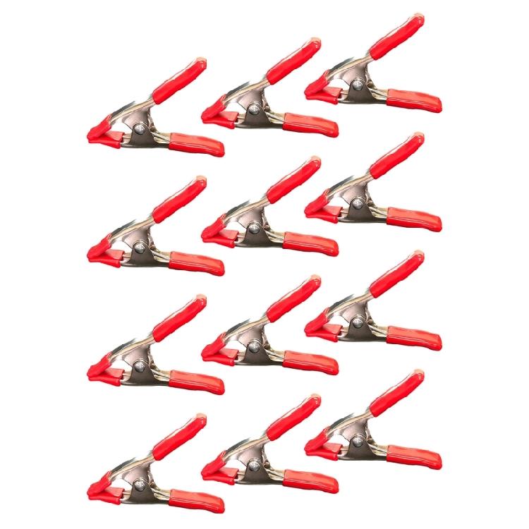 Multiple Functional Spring Loaded A Clamps Heavy Duty Clip set Metal Iron Construction for Wood Crafts Greenhouse Projects