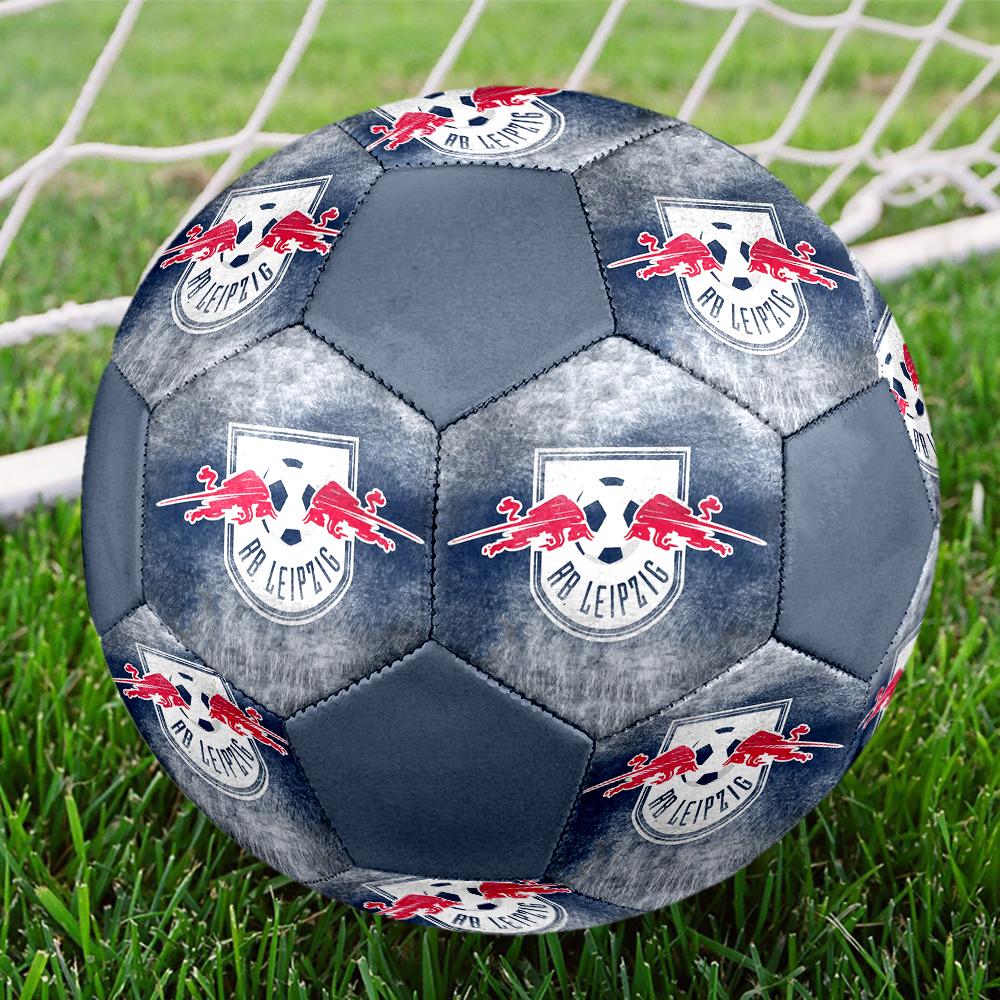 RB Leipzig Fußball, bunt, für alle Altersgruppen geeignet, maschinengenäht, PVC-Material, Wettkampfqualität, langlebig und hoher Rückprall