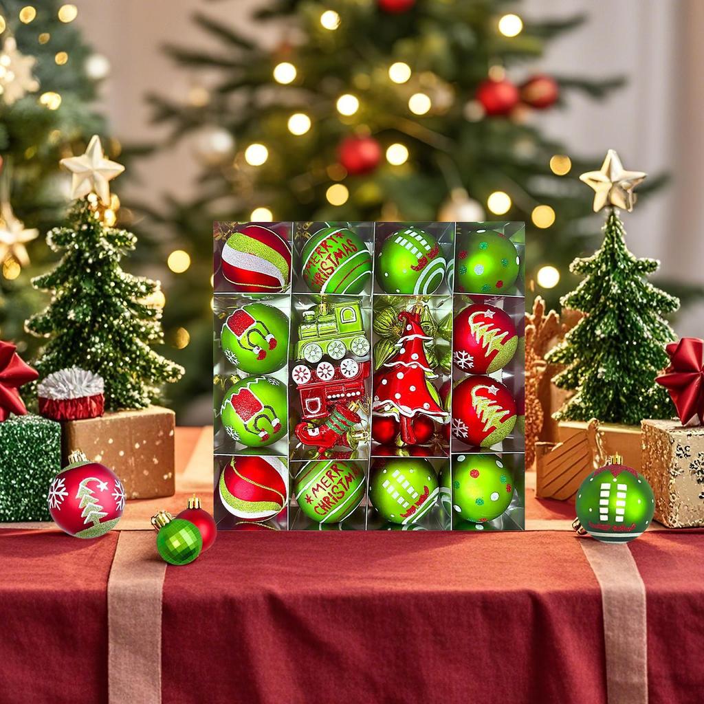 Christmas Ball Ornaments Shatterproof Decorative Set Shatterproof Christmas Bulbs Ornaments For Wedding Party Holiday Indoor