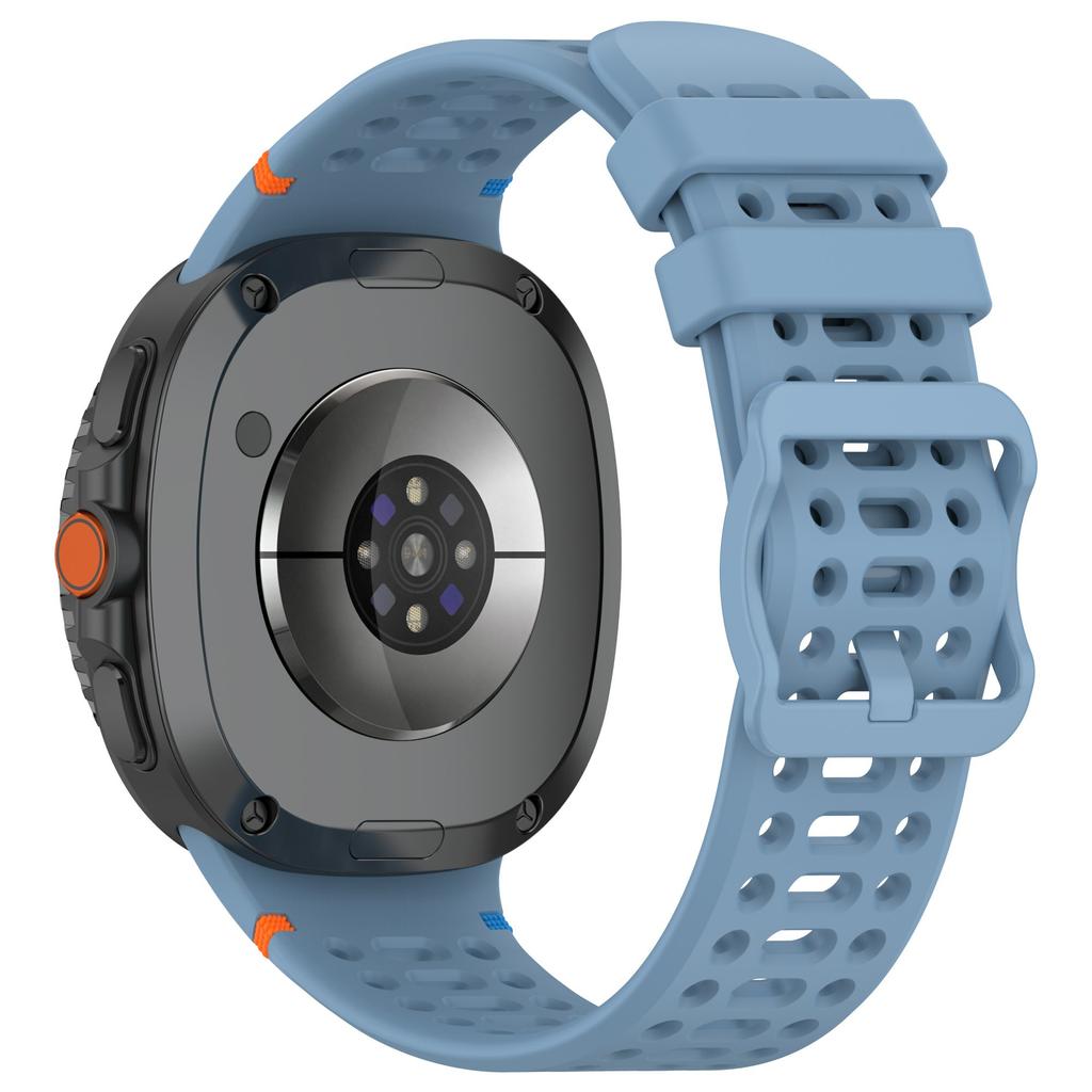 Watch Band for Samsung Galaxy Watch8 44mm/40mm/Watch8 Classic 46mm Holes Design Breathable Silicone Strap