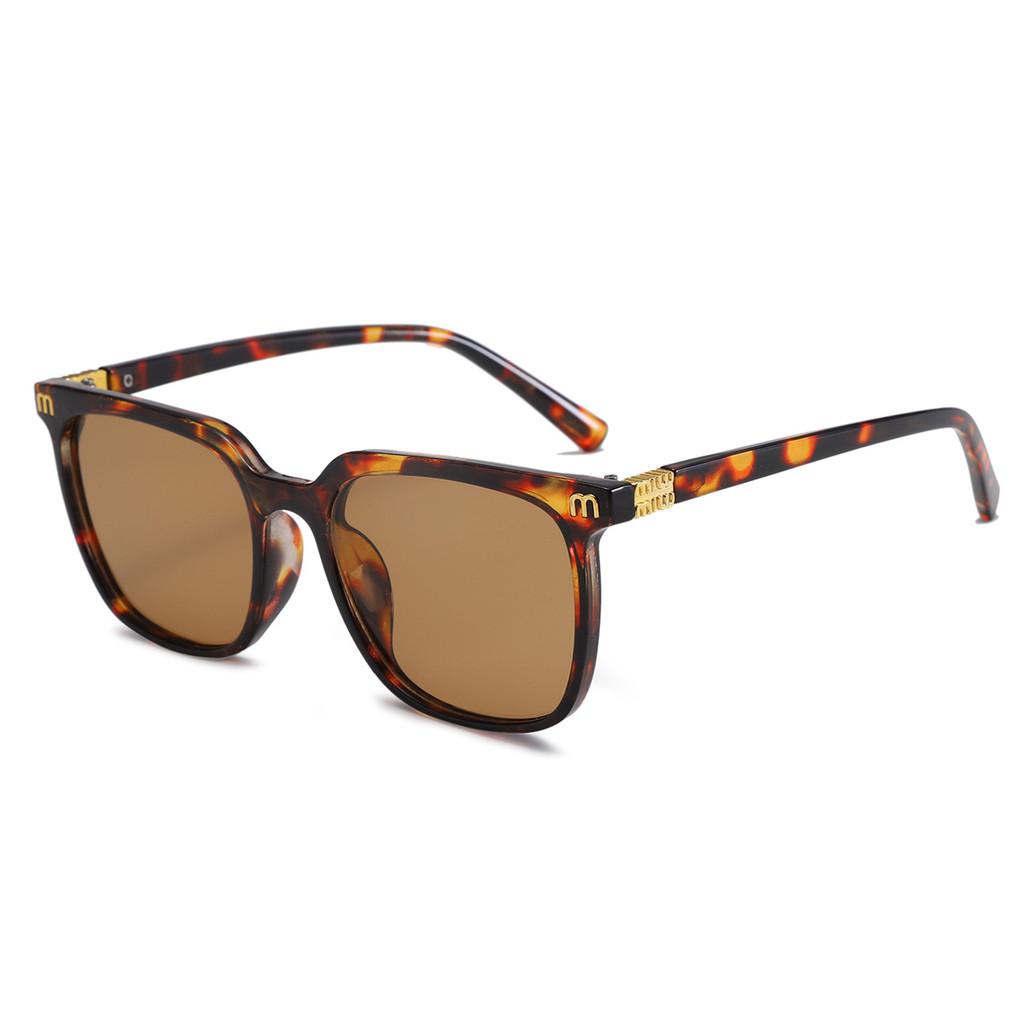 

Fashion Square Sunglasses Uv400 Polarized For Casual Travel And Party Wear TortoiseFrameTeaLens