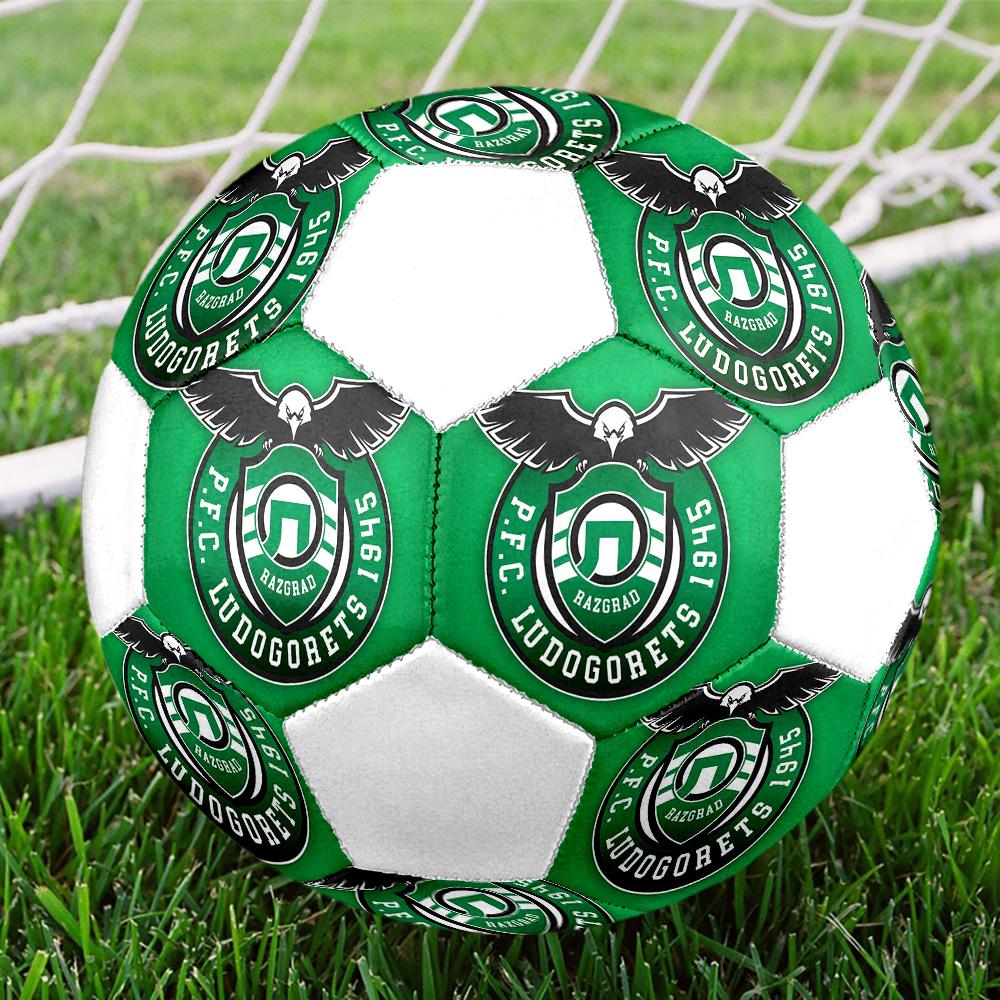 1PC PFC Ludogorets Size 5 Soccer Ball PrahaIndoor Soccer Ball Colorful All Ages Machine Stitched PVC Competition Ready Durable High-Bounce