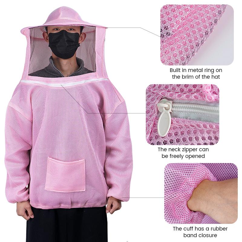1set Beekeeping Apiculture Clothes Professional Beekeepers Clothes Protection Beekeeping Suit Veil Dress With Hat Equip Suit
