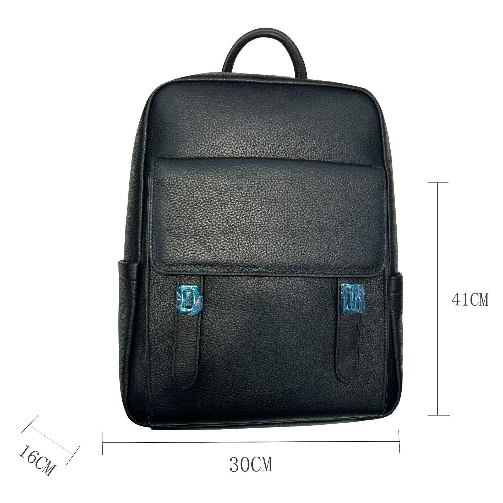 

Men s Genuine Leather Travel Backpack - Versatile, Fashionable, Large Capacity, Casual Student & Laptop Bag