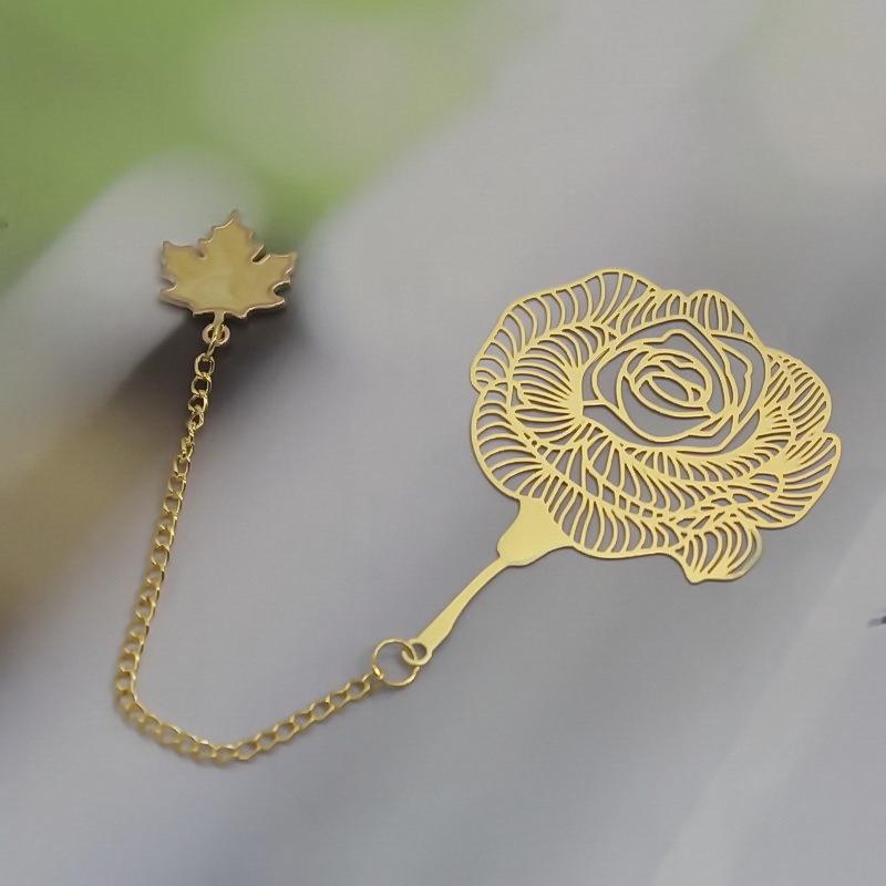 Brass Leaf Vein Metal Bookmarks - Student Stationery & Gifts (2026)