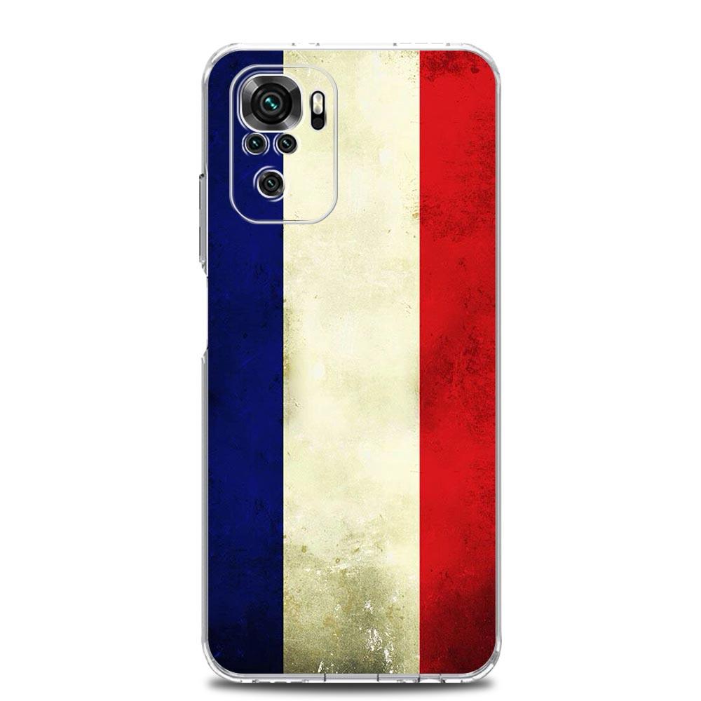 National Flag RU FR UK Soft Phone Case For Xiaomi Redmi Note 15 14 13 12 4G 10 11 Pro Plus 5G 14C 13C 12C 10C 9A Cover