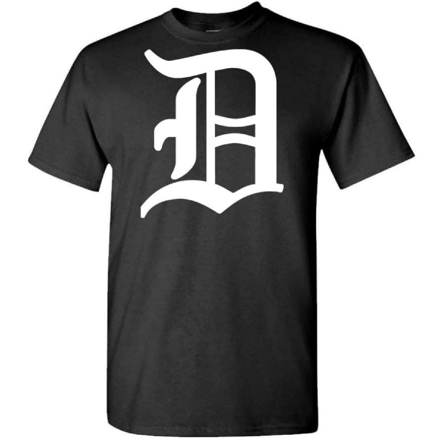 The Goozler Big D - Hip hop Rap Detroit Baseball - Mens Cotton T-Shirt S