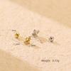 Exquisite S925 Sterling Silver Cartilage Earring with Small Screw Back, Personalized Niche Design