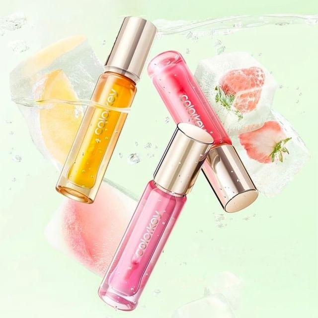 COLORKEY - Color Changing Gloss Lip Oil - 3 Colors #01 Orange Juice - 3.5g
