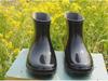 Vanntette sklisikre varme gummiregnstøvler for menn med fortykket lavskaftdesign