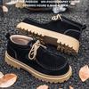 New  Handmade Men Casual Cow Suede Leather Shoes Autumn Winter Japanese Tooling Ankle Boots Business Desert Boots