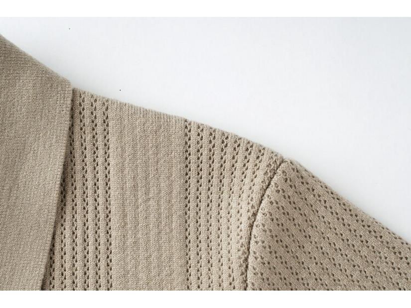 Woodpecker Men's Autumn Knitted Cardigan: Business Casual, Fashionable & Versatile for Middle-Aged Men