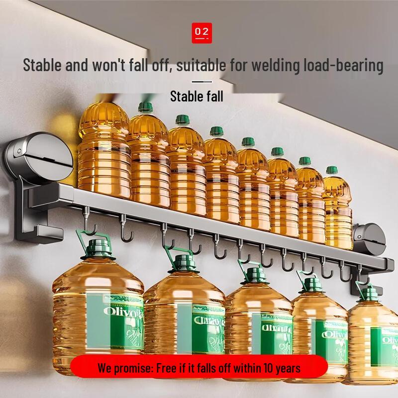 Abdo Suction Cup Kitchen Hook Rack