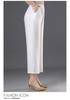 Elastic Waist Summer Pants for Middle-Aged & Elderly Women - Loose, Straight, Nine-Point Casual Style