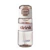 Large Capacity Straw Bottle: Summer Sports & School Bounce Cup for Outdoor Cycling