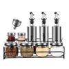 Meichu 11-Piece Stainless Steel & Glass Seasoning Set