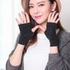 Wrist Length Winter Gloves Fingerless Knitted Wool Gloves Fashion Cashmere Gloves  Unisex