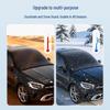 Oxford Cloth Car Snow Cover: Thickened Windshield Sunshade for Winter Frost and Anti-Freeze Protection