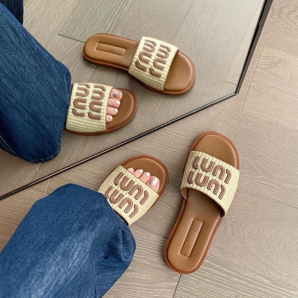 Lammfell Plissee 5,5 cm Plateau Strandhausschuhe - Damen Sommer Freizeit Outdoor Hausschuhe