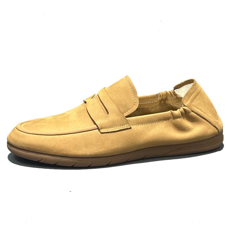 2025 Spring Summer New Classic British Street Wear Style Loafers For Men's Genuine Leather Hight Quality Slip-On Casual Shoes