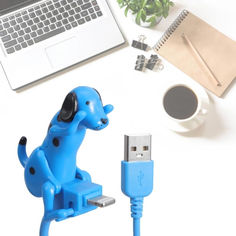 Portable Dog Themed USB Charger Cable Dog Design USB Charger Cord Universal Dog Charging Wire for Smartphones & Tablets
