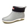 Fashion New Men's Rubber Boots Waterproof Non-slip Fashion Rain Shoes Men Winter Warm Rain Boots Fishing Booties Slip On Work Galoshes