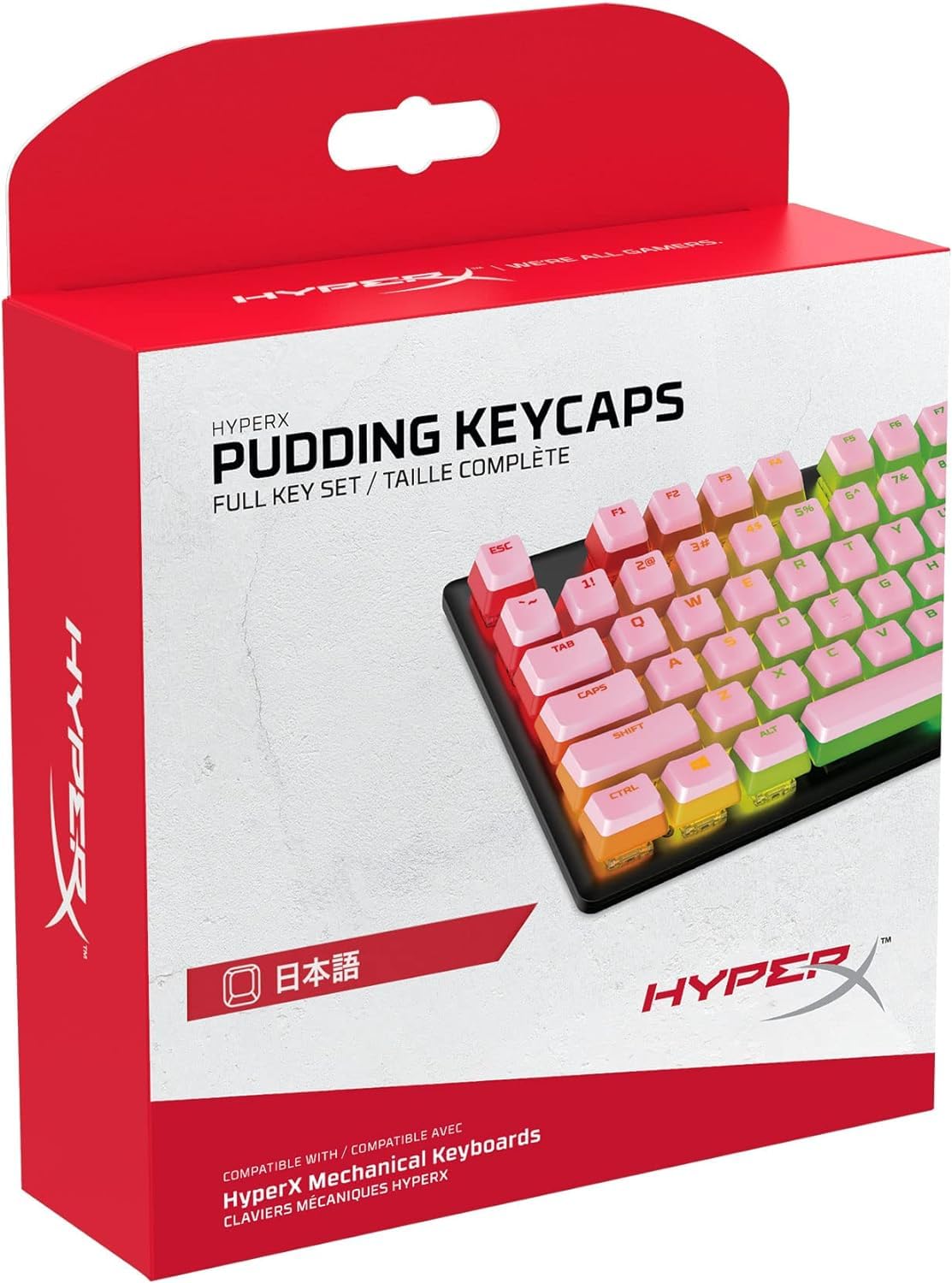 

HyperX ABS pudding key full 108 key [Japanese layout] tops, set, pink, 644H8AA#ABJ [product] рожевий