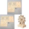 Wooden Diy Music Box With Rotating Ferris Wheel For Kids Creative Science Play