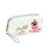 Printed Quicksand Glitter Makeup Bag Large Capacity Portable Travel Storage Bag Octagon Tote Toiletry Bag