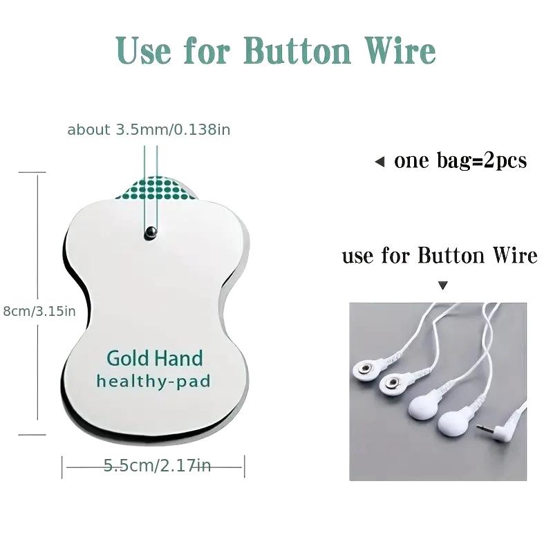 10Pcs Self-Adhesive Sticker Electrodes Pads Replacement Pack Electric Muscle Stimulator Patches Massage Acupuncture Conductive