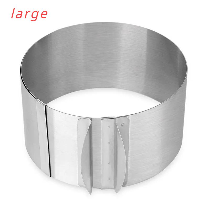Adjustable Mousse Ring 3D Round & Square Cake Mold Stainless Steel Baking Mould Kitchen Dessert Accessories Cake Decorating Tool