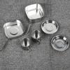6Pcs Set Stainless Steel Outdoor Camping Cookware Utensils Portable Frying Pan Cups Pot Tableware for PicnicSilver