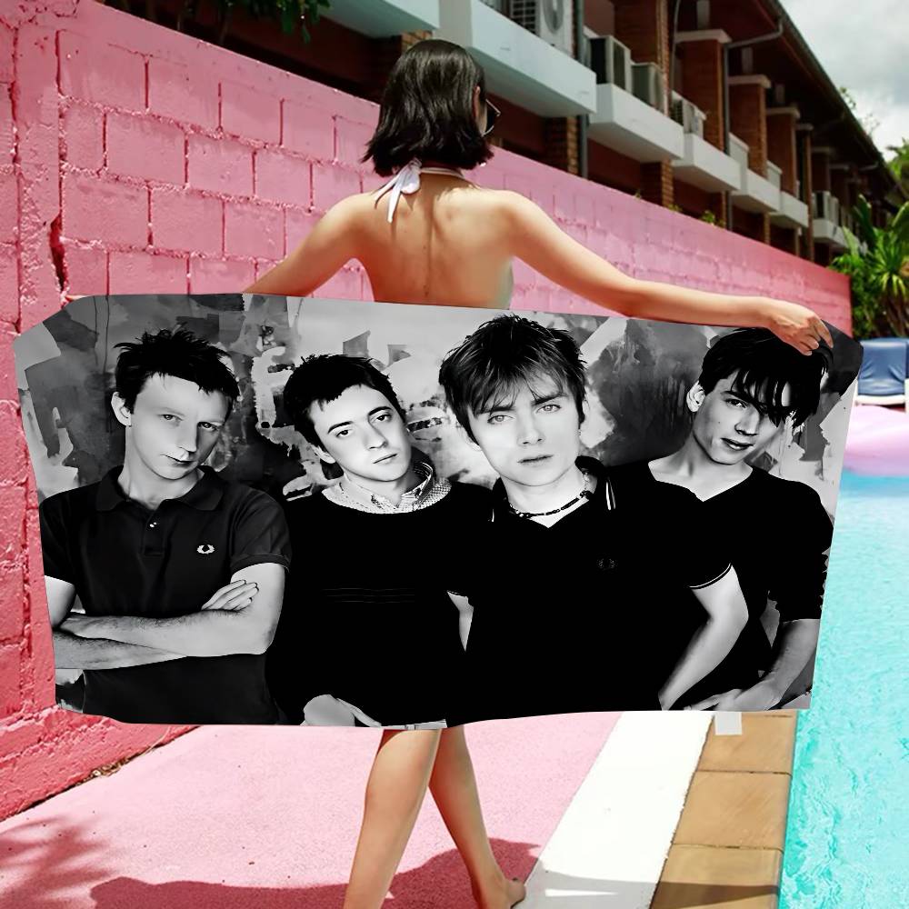 Pop Band Blur Microfiber Blanket Quick Drying Beach Towels Oversized Printing Super Absorbent Pool Towel Blanket
