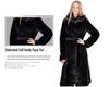 Women's Faux Fur Mid-Length Fluffy Overcoat - Mink, Rabbit, and Fox Fur Styles