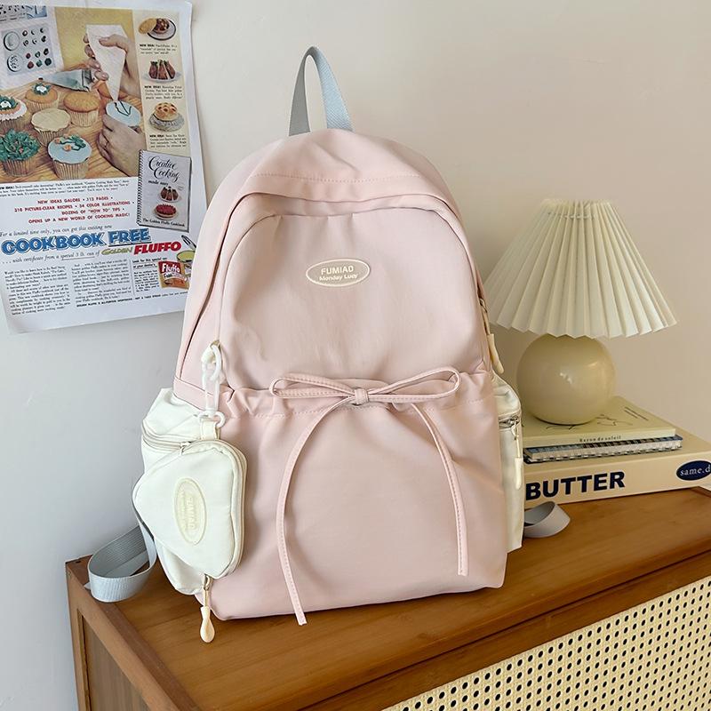 Schoolbag new middle and high school student schoolbag fresh and sweet wind backpack female large capacity primary school student leisure travel