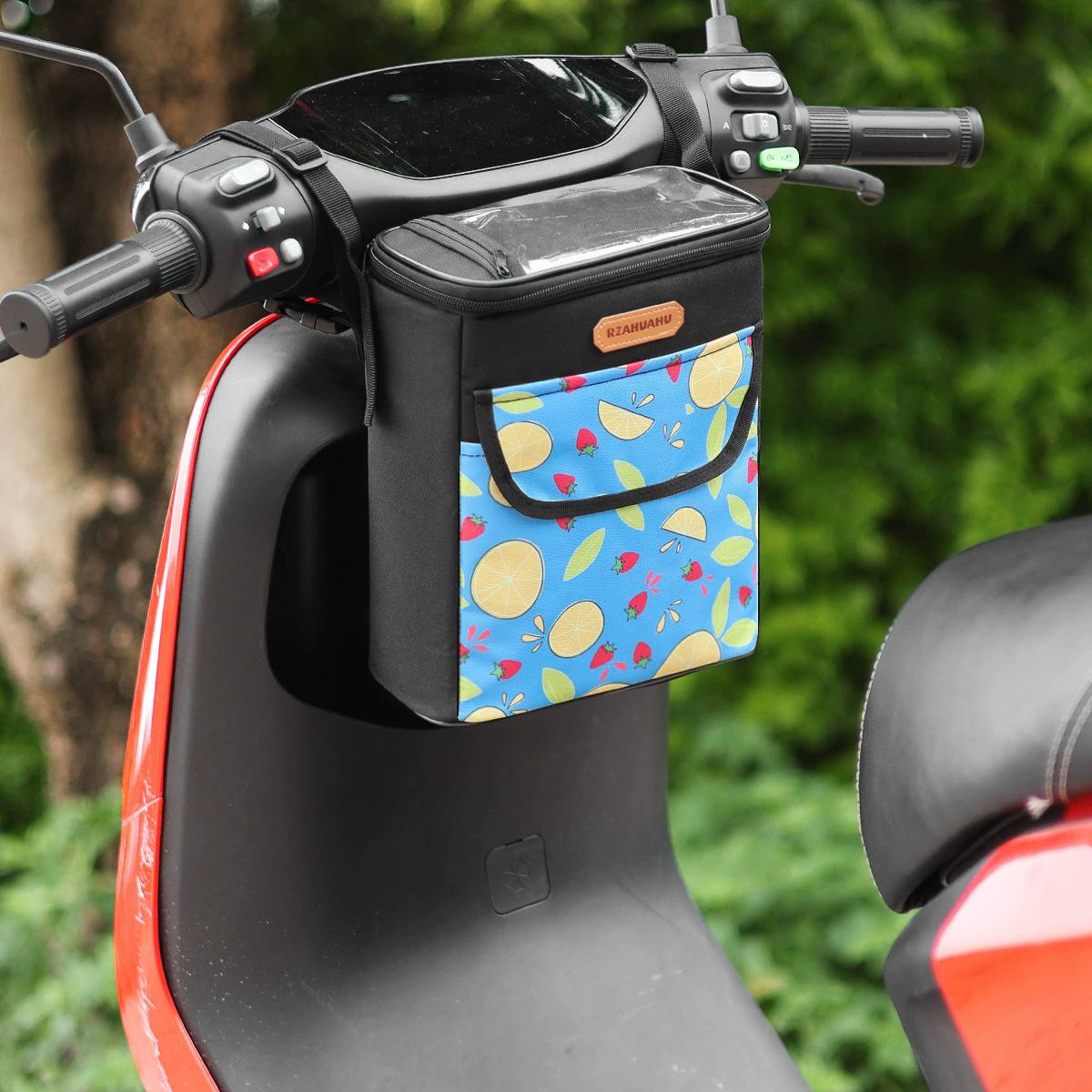 

Waterproof Bicycle Front Hanging Bag, Large Capacity Touch Screen Storage Pouch for Bike Electric Scooter белый