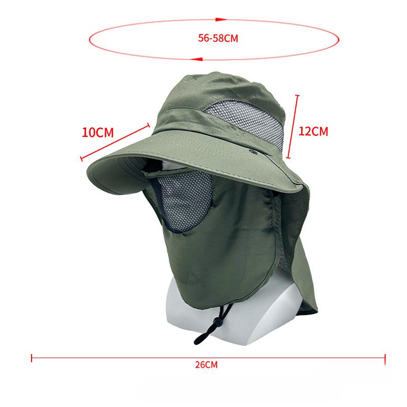 Sommer Sonnenschutzhut für Herren Schnelltrocknender Fischerhut Outdoor Wanderhut Große Krempe UV-beständig Sonnenschutzhut für Damen