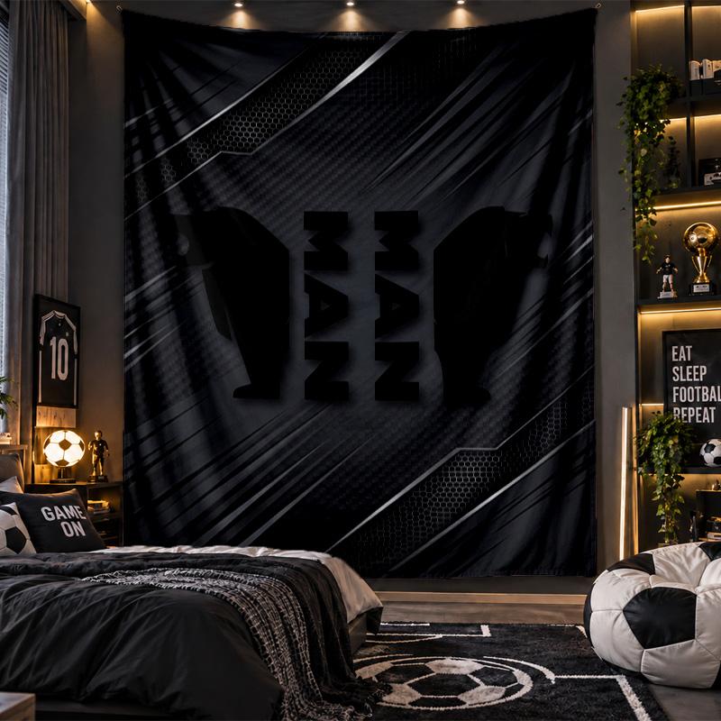 Wandbehang Wandteppich Mann LKW Druck Stoff für Wohnzimmer Schlafzimmer Heimdekoration