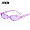 European Unisex retro small elliptical Sunglasses small frame Cat Eye Sunglasses men and women's glasses