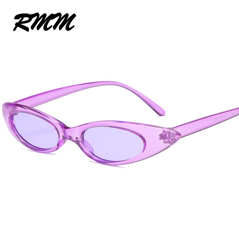 European Unisex retro small elliptical Sunglasses small frame Cat Eye Sunglasses men and women's glasses