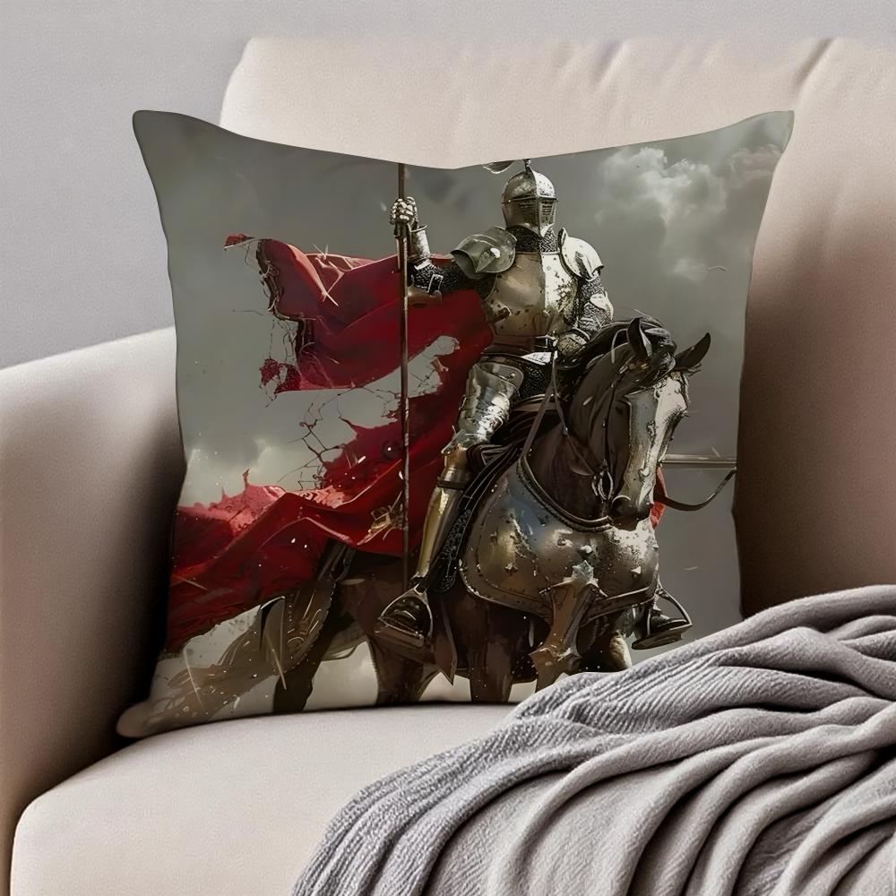 Historisches Spiel KKingdom Come Deliveranc Kissenbezug Kissenhülle Milbenschutz Unsichtbarer Reißverschluss Kurzer Plüsch Sofakissen