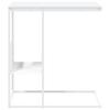 Vidaxl Side Table, White, 55X36X59.5 Cm, Wood-Based Material