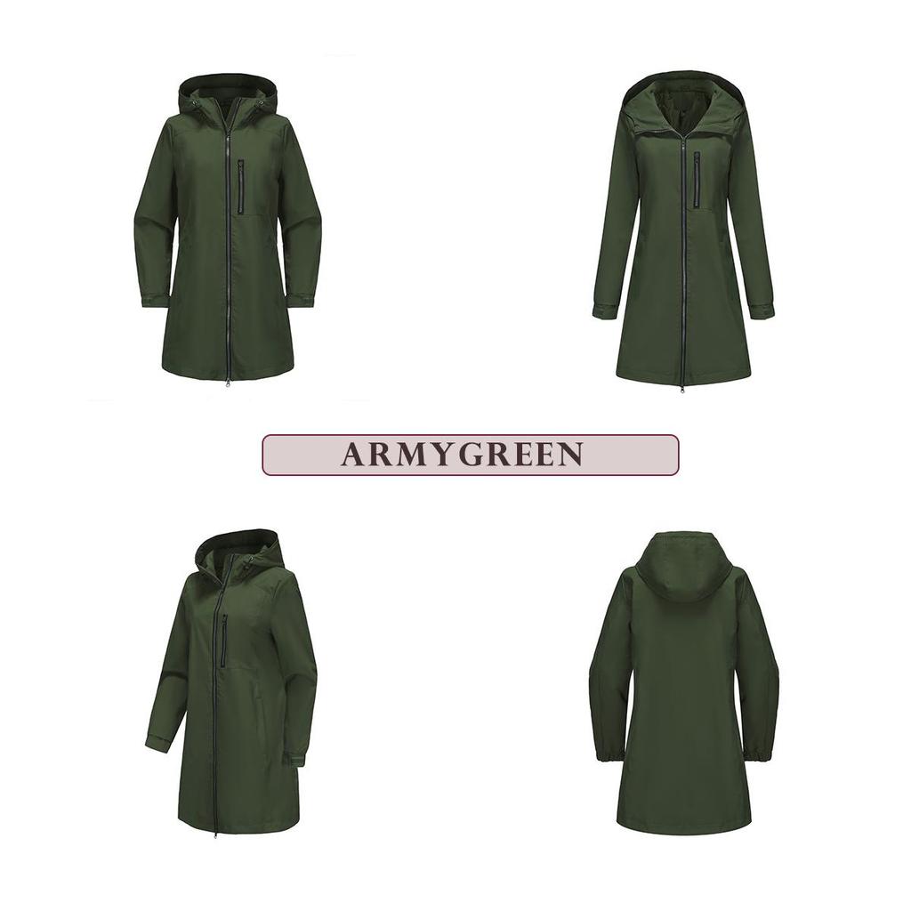 Women's Water-Repellent Windbreaker: Hooded, Long Sleeve, Loose Fit, Perfect for Spring & Autumn Outdoor Sports.