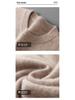 Men's Plus Size 100% Pure Wool Round Neck Cashmere Sweater - Autumn/Winter Casual Knit Pullover