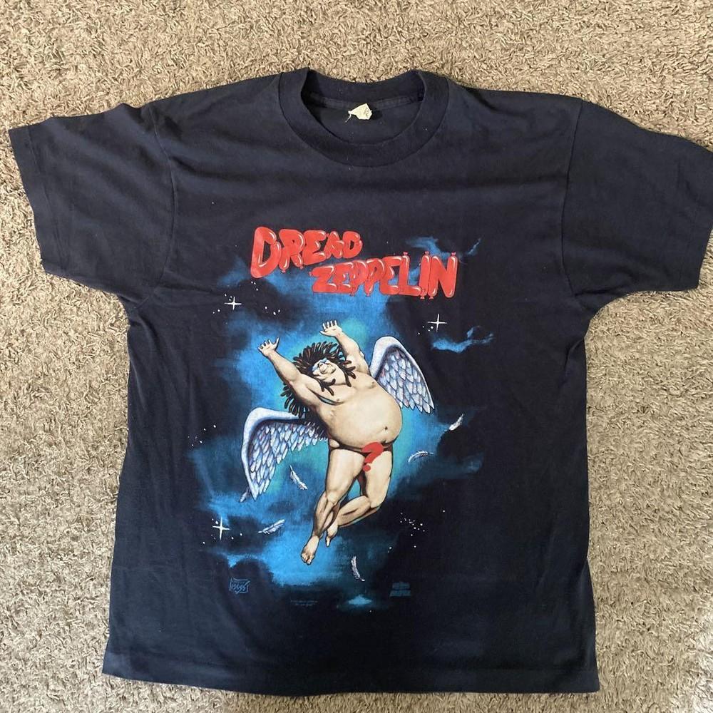 Dread Zeppelin band Remake Black T shirt Unisex Short sleeve Unisex T-Shirt M